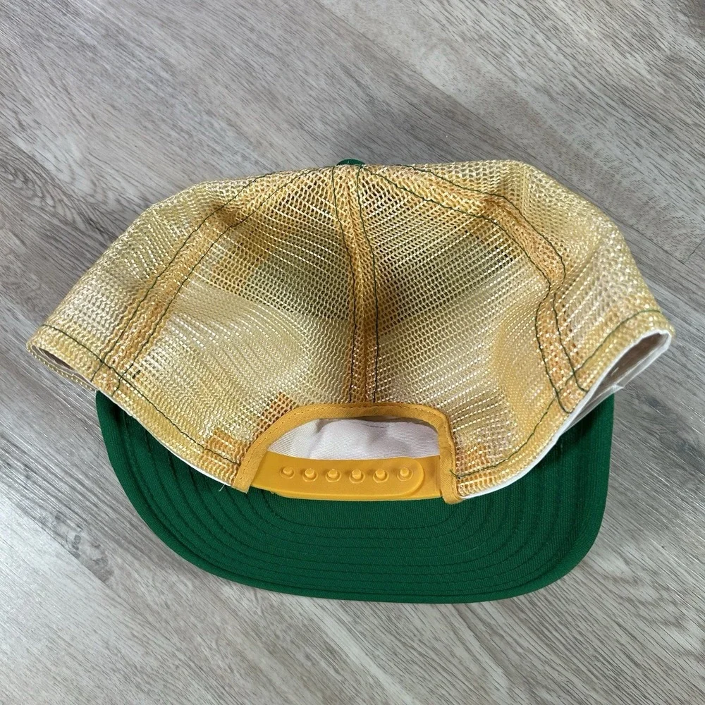 VTG Notre Dame Fighting Irish Snapback Hat College Green Trucker Cap Made in USA
